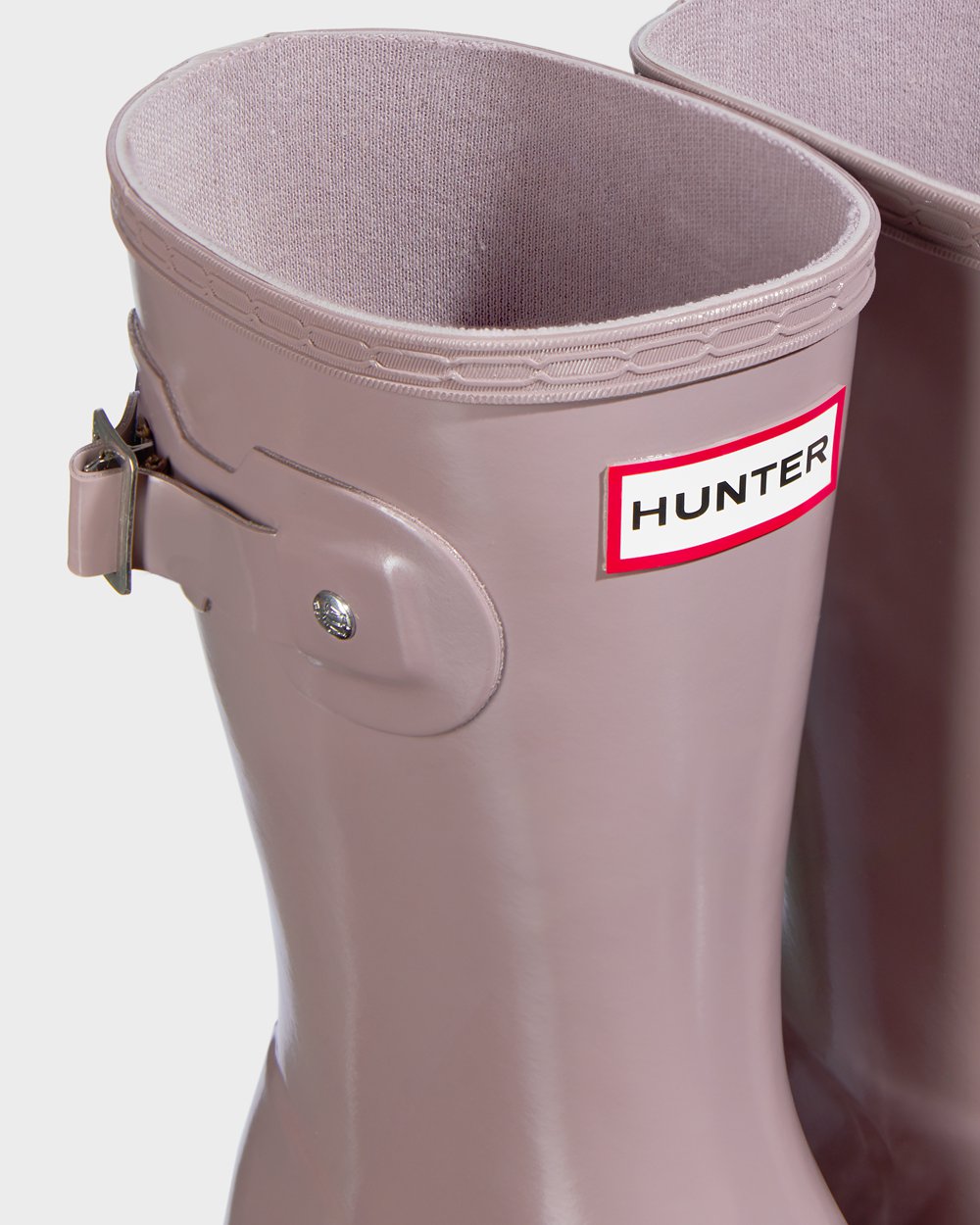 Bottes Courtes de Pluie Hunter Original Tour Foldable Gloss Femme Violette VNSMWDC-56